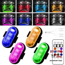 Wireless LED Lights for Car, Wireless Rock Lights with 8 Colors 10 4pcs