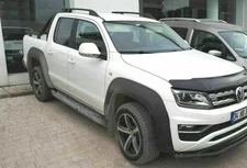 Roof Rack Side Rail Bar Black For VOLKSWAGEN AMAROK 2010-Up