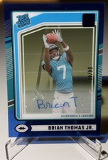 2024 Clearly Donruss - Brian Thomas Jr. - Rookie - Blue Auto - 4/49!