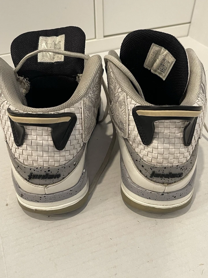 Nike Jordan Dub Zero туфли белый цемент sz. 10,5 311046-105 - Изображение 4 из 4