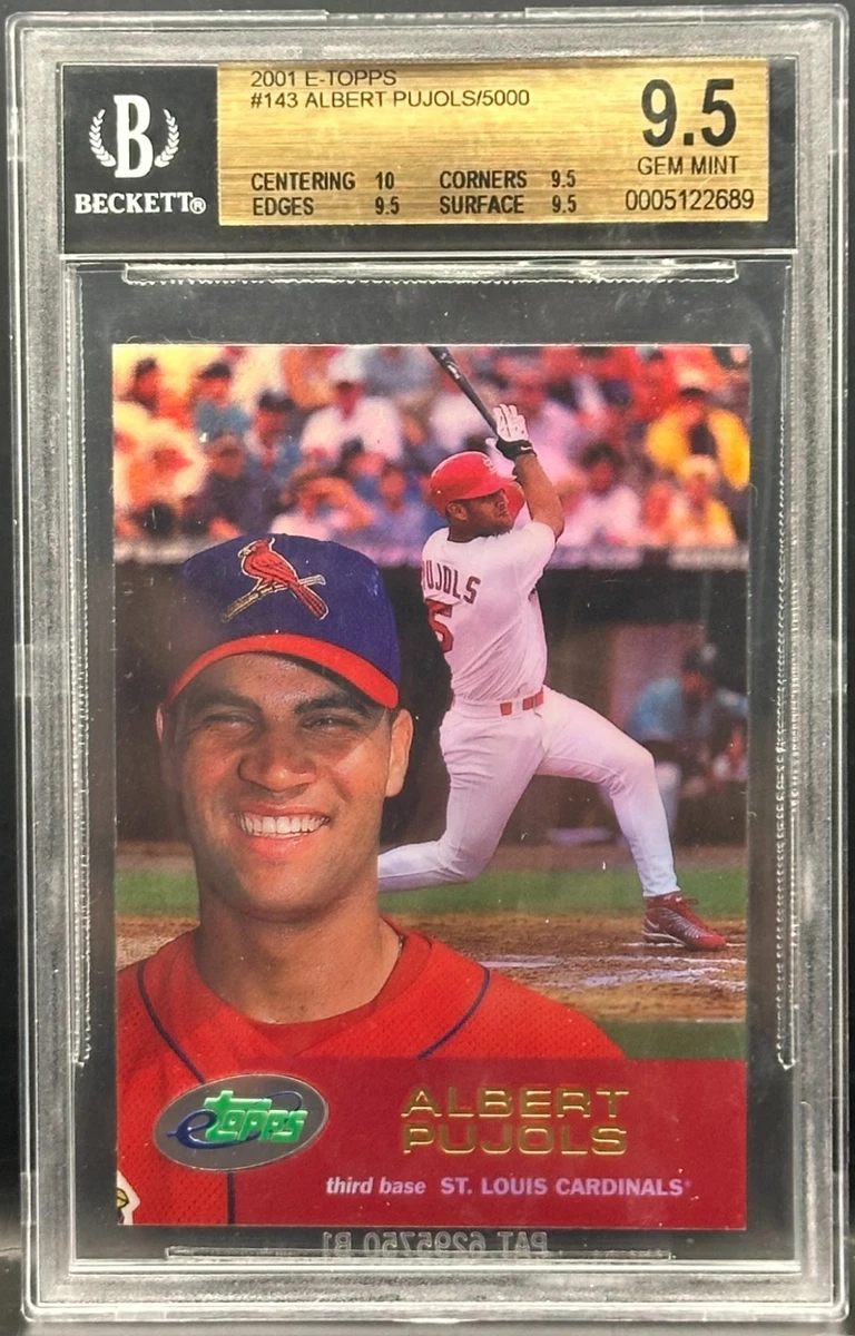 Topps Albert Pujols Grade 9.5 Baseball Sports Trading Cards