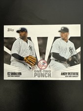2023 Topps Series 1 One-Two Punch Andy Pettitte CC Sabathia #12P-4 Yankees