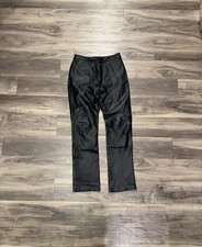 Maxima by Wilsons Leather Straight Leg Pants Black Women's Size 6