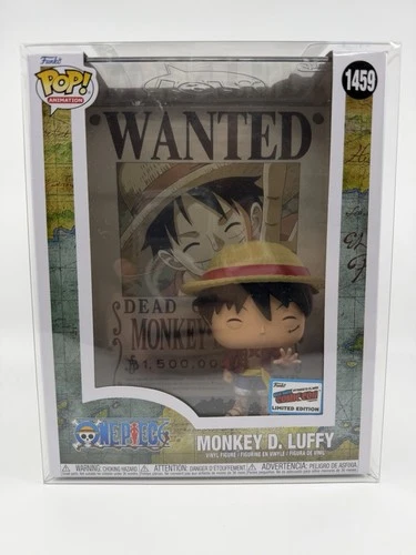 Funko Pop! One Piece Monkey D. Luffy Wanted Poster NYCC '23 Ex Con Sticker #1459