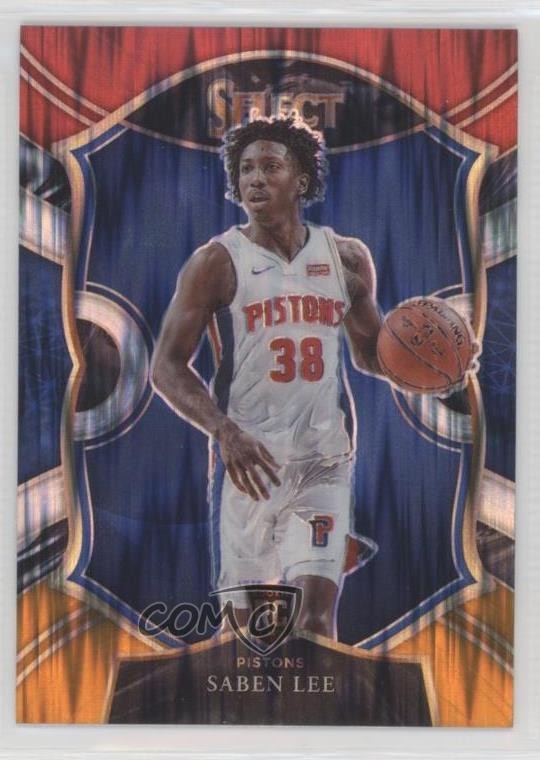 2020-21 Panini Select Concourse Red White Orange Flash Prizm Saben Lee #97 18n9
