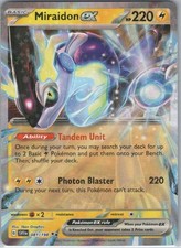 miraidon pokemon card ex Game Scarlet & Violet Start Deck Electric Attack 1 Miraidon ex #81 Prices |