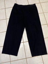 EILEEN FISHER WOMAN Black Pull On Barrel Leg Viscose Knit Stretch Pants Sz 1X