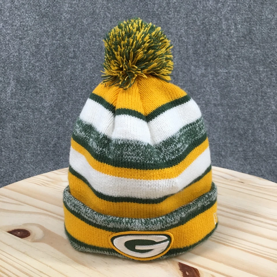 Green Bay Packers New Era NFL Invierno Gorro Pompón Sombrero Unisex Verde OS Acrílico Foto 2 de 4