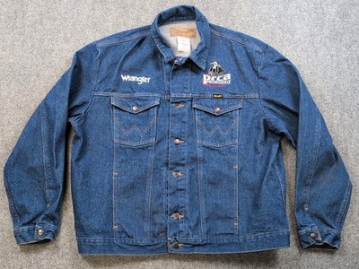 Vintage PRCA Pro Rodeo Denim Jacket Wrangler Sz Men's XXL Western 