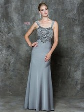 Marsoni M183 MOB Mother Bride Groom NWT Gunmetal sz 8 mothers dress wedding