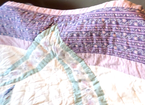 Gorgeous Hand Made Sewn Purple Pink Star Brust Full -Queen Size 82x84" Used - Picture 6 of 19