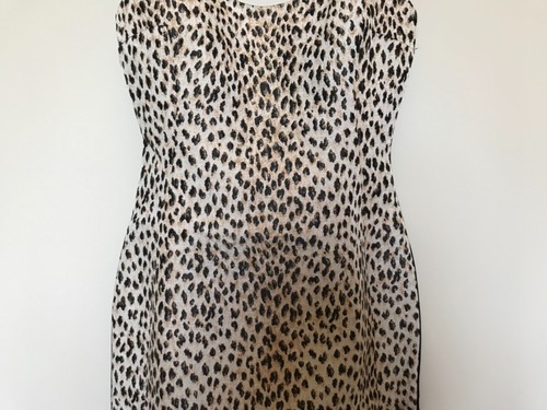 $398 NWT Diane von Furstenberg DVF ARIANNA Caramel/Black Stretchy Fitted Dress 2 - Picture 3 of 11