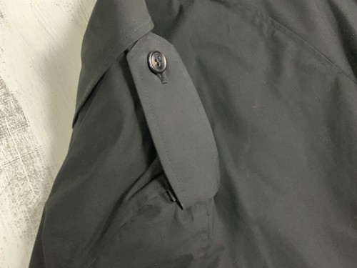Blauer Mens Trench coat Black 40 Reg police fire uniform trench class A vintage - Picture 5 of 9