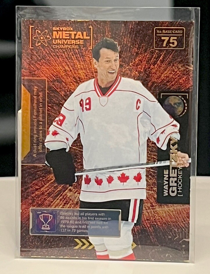 2021 Skybox Metal Universe Champions GOLD Spectrum Wayne Gretzky #75