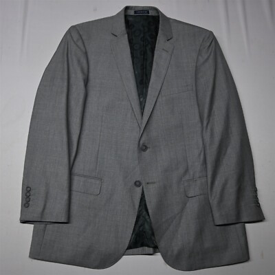 Canaletto 44R Gray Vitale Barberis 100% Wool Slim Mens Blazer Jacket Sport Coat