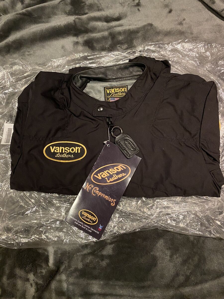 Supreme Vanson Leathers Cordura Jacket Black Medium SS21 Supreme Vanson Leathers Cordura Jacket Black Medium SS21