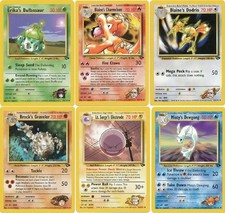 Uncommon Gym Challenge Pokemon Cards 31-59/132 all cards are EXCELLENT-NEAR MINT