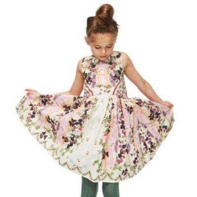 MOLO Kelch Sommerkleid Baumwollkleid Gemüsegarten Größe 146/152