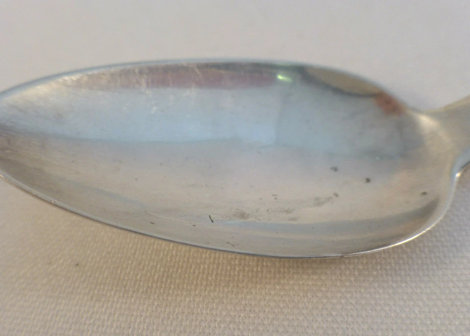 Moneda Cesta de Flores Plata William Thomson Ny,Ny 1810-33 Cucharadita Shell Back Foto 3 de 4