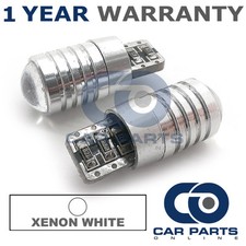 2x White W5w 501 Sidelight Number Plate Repeater Cree Led Bulbs Canbus