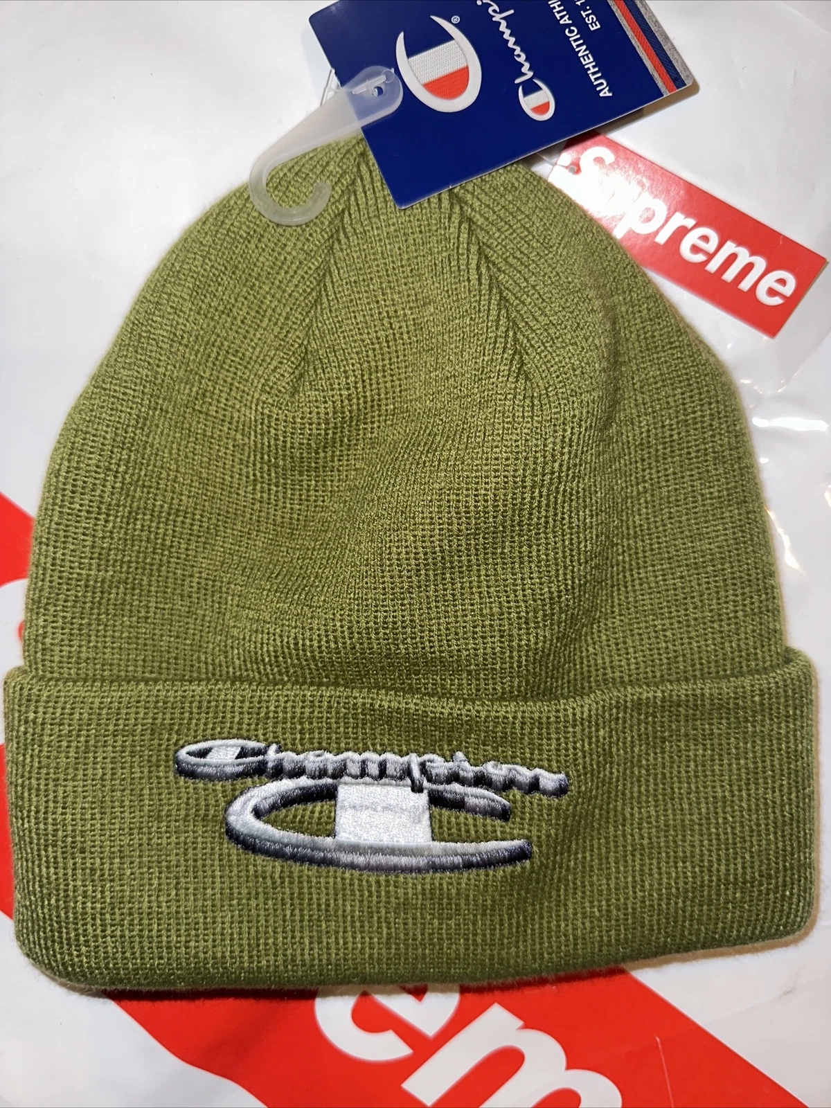 Supreme FW18 Champion Beanie   Olive