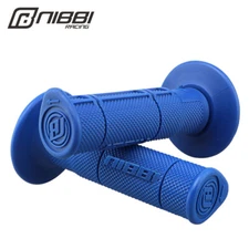 NIBBI Racing Motorcycle Hand Grips Rubber Handlebar Dirt Pit Bike Motocross Blue