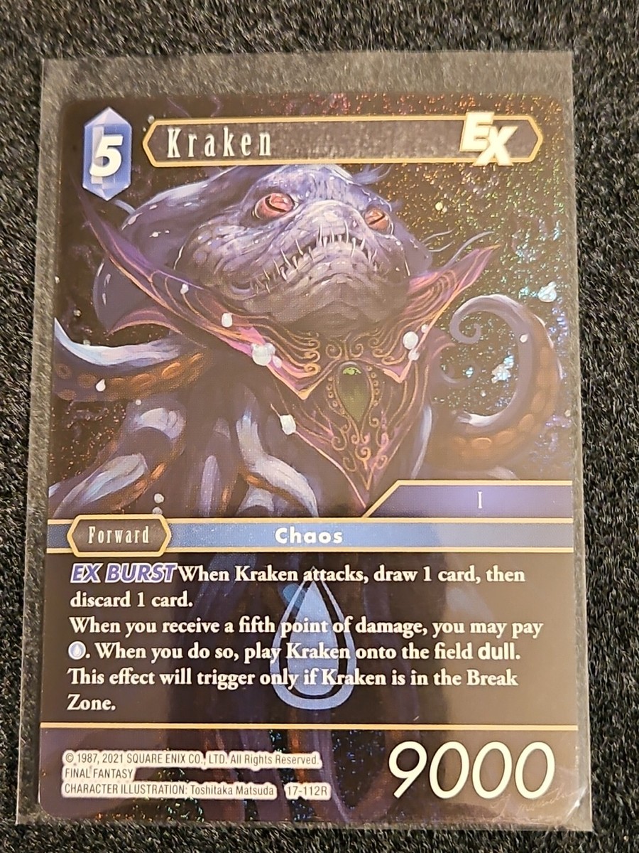 Kraken Foil - 17-112R - NM - Final Fantasy TCG FFTCG | eBay