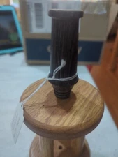 Wood Wine Or Bottle Stopper With Stainless Steel Stopper Birch Gray Black