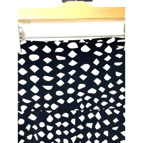 Lularoe Black and White Thick Waist Band Maxi Festival Skirt - Picture 3 of 4