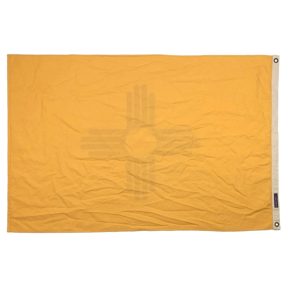 100% Algodón Bandera del Estado de Nuevo México Lona Casi Nuevo Estilo Vintage Hecho en EE. UU. Foto 2 de 4