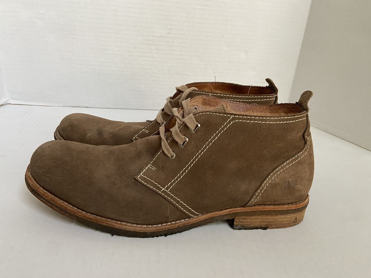 Bedstu Chukka Boots Shoes Leather Mens Tan Round Toe Brown  display picture 1