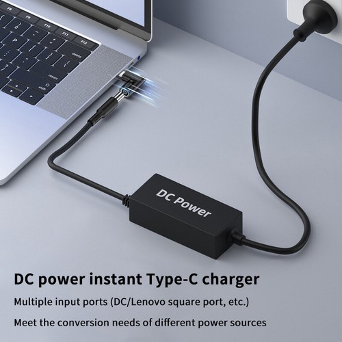 65W Laptop Power Adapter DC Female To USB Type C Male Converter For Dell Lenovo - Zdjęcie 9 z 29