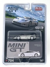 Chase! Mini GT 1:64 Bugatti EB110 GT Grigio Chiaro Silver Diecast Car MGT00704