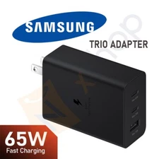 Samsung 65W PD 3.0 Trio Power Adapter EP-T6530 Super Fast Charging Wall Charger