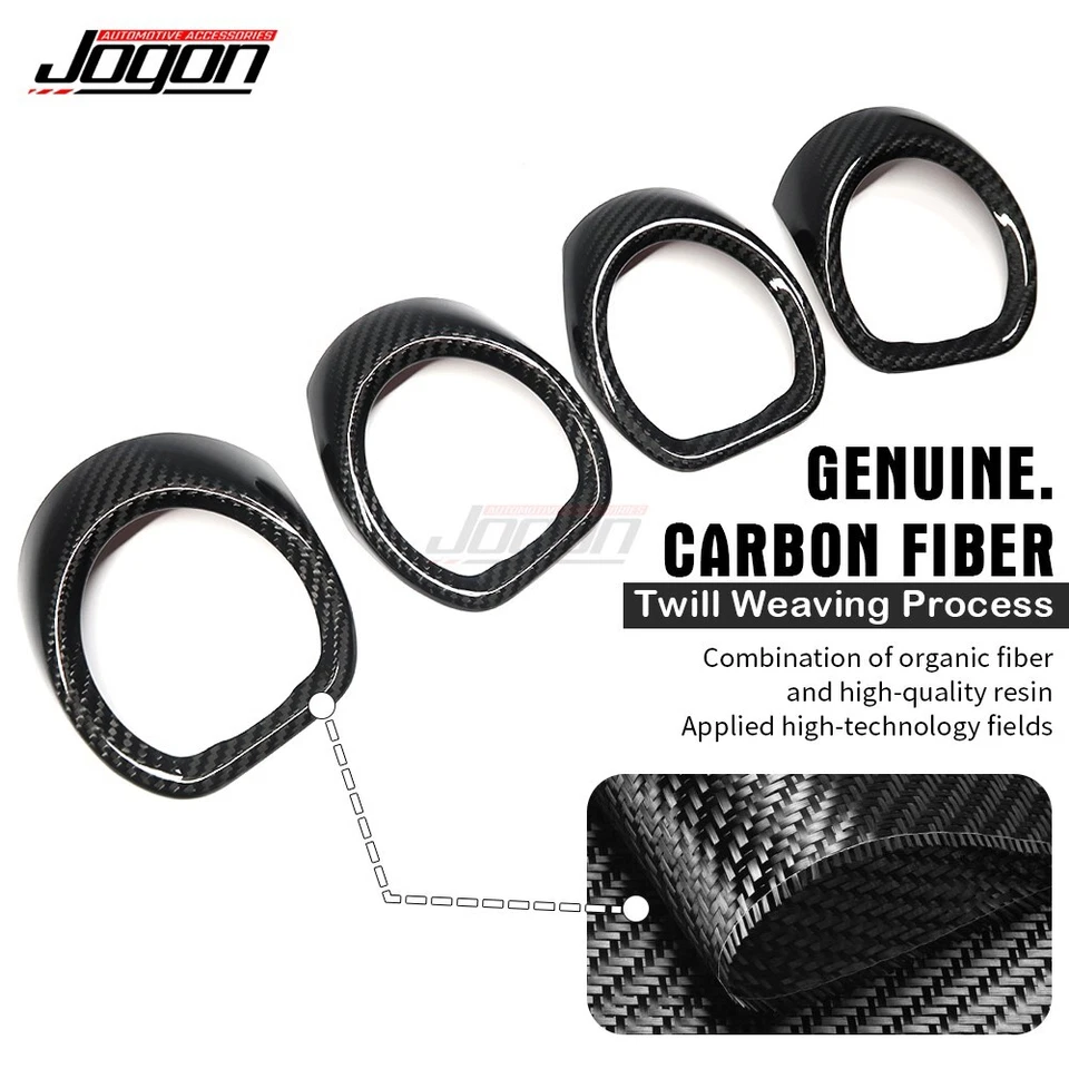 Крышка выпускного отверстия приборной панели из настоящего углеродного волокна для Porsche 718 Cayman Boxster - Изображение 3 из 4