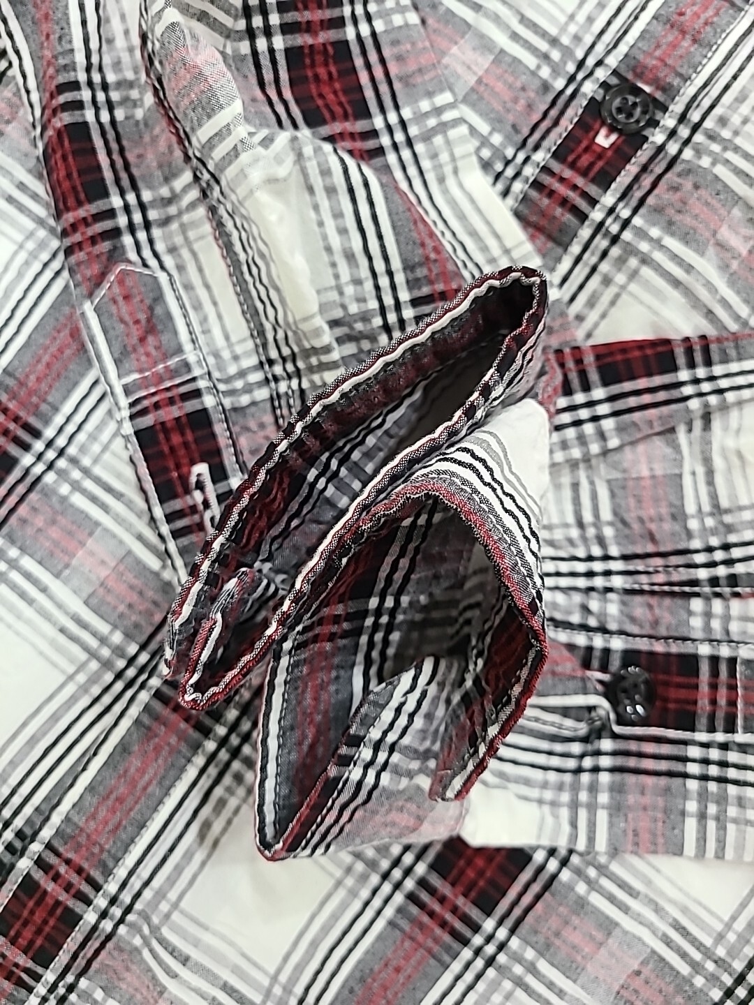 The Flat Head Button Up Checked Twill Western Shi… - image 4