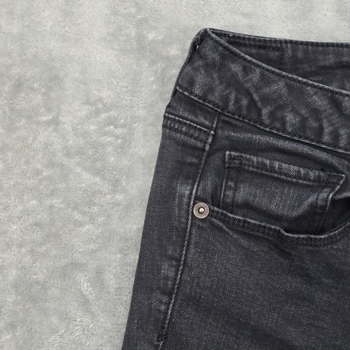 American Eagle Damenjeans Skinny Größe 6 kurz dunkle Waschung niedriger Bund Stretch 28 x 28 - Bild 2 von 20