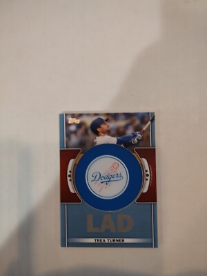 2023 Topps Series 1 - Team Logo Commemorative Patches Blue #TLP-TT Trea Turner