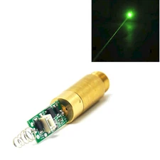 INDUSTRIAL/LAB 532nm 5mw 3.7-5V dot laser module diode w/Driver&Spring 12x35mm