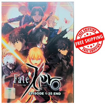 DVD English Dubbed Fate Zero Episode 1-25 END  FREE SHIPPing