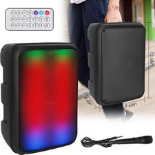 13" Portable Speaker Bocina Karaoke Machine Heavy Bass Party Boom System w/Mic