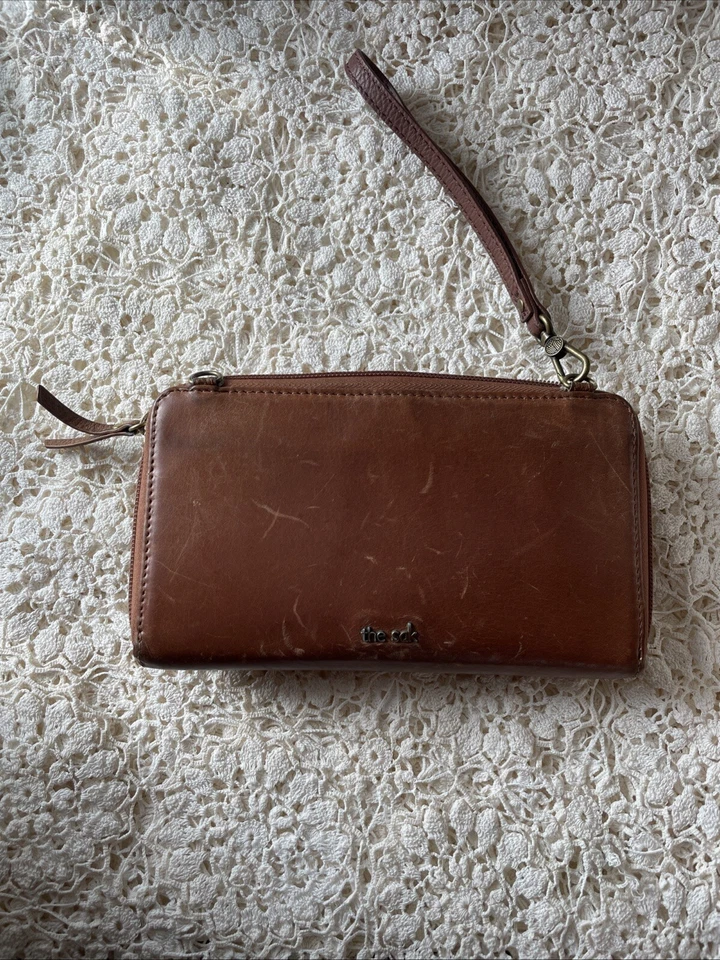 The Sak Iris Leather Smartphone Convertible Crossbody Wallet Bag Foto 2 de 3