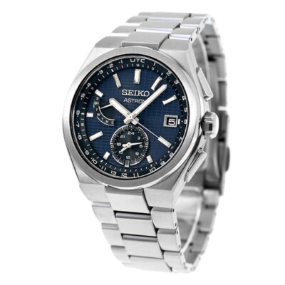 SEIKO 腕時計　sbxy065 Seiko Astron SBXY065 NEXTER Blue Dial Titanium Radio Solar Men
