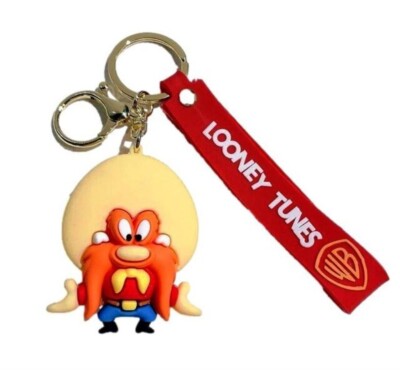 Yosemite Sam Character Themed Silicone 3D Charm Keychain Keyring