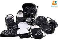 Twin Pushchair Pram+ Car Seats Double Twins Umbrella + Footmuffs + 51 Colours Twin Pushchair Pram+ Car Seats Double Twins Umbrella + Footmuffs + 51 Colours