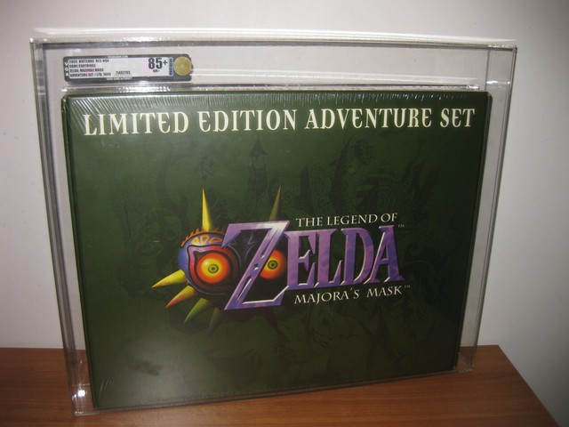 Legend of Zelda Majora's Mask Adventure Set Big Box VGA 85+ Nintendo 64 55/1000
