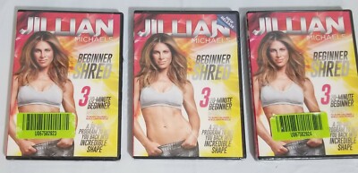 Lot of 3 Jillian Michaels Beginner Shred 20 Min Workout DVD