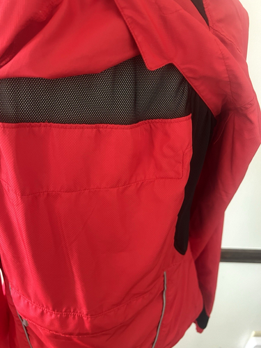 Louis Garneau Cycling Vest Jacket Full Zip Road Bike Red Size M Zip Off Sleeves - Picture 4 of 9