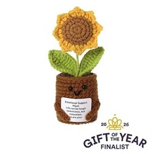 Emotional Support Crochet Sunflower Gifts for Friends Wellbeing Gift Supportive