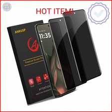 2 Pack MOTO Edge 2025 Privacy Screen Protector Anti-Spy , Anti-Scratch, Case